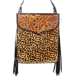 American Darling Cross Body hand Tooled Hair On-Genuine Leather Western Women Bag Handbag Purse | Crossbody for Cute