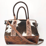 American Darling Tote Hair-On Hand Tooled Genuine Leather Western Women Bag Handbag Purse | Travel Bags College Casual