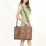 American Darling Tote Hand Tooled Genuine Leather Western Women Bag Handbag Purse | Travel Bags College Casual