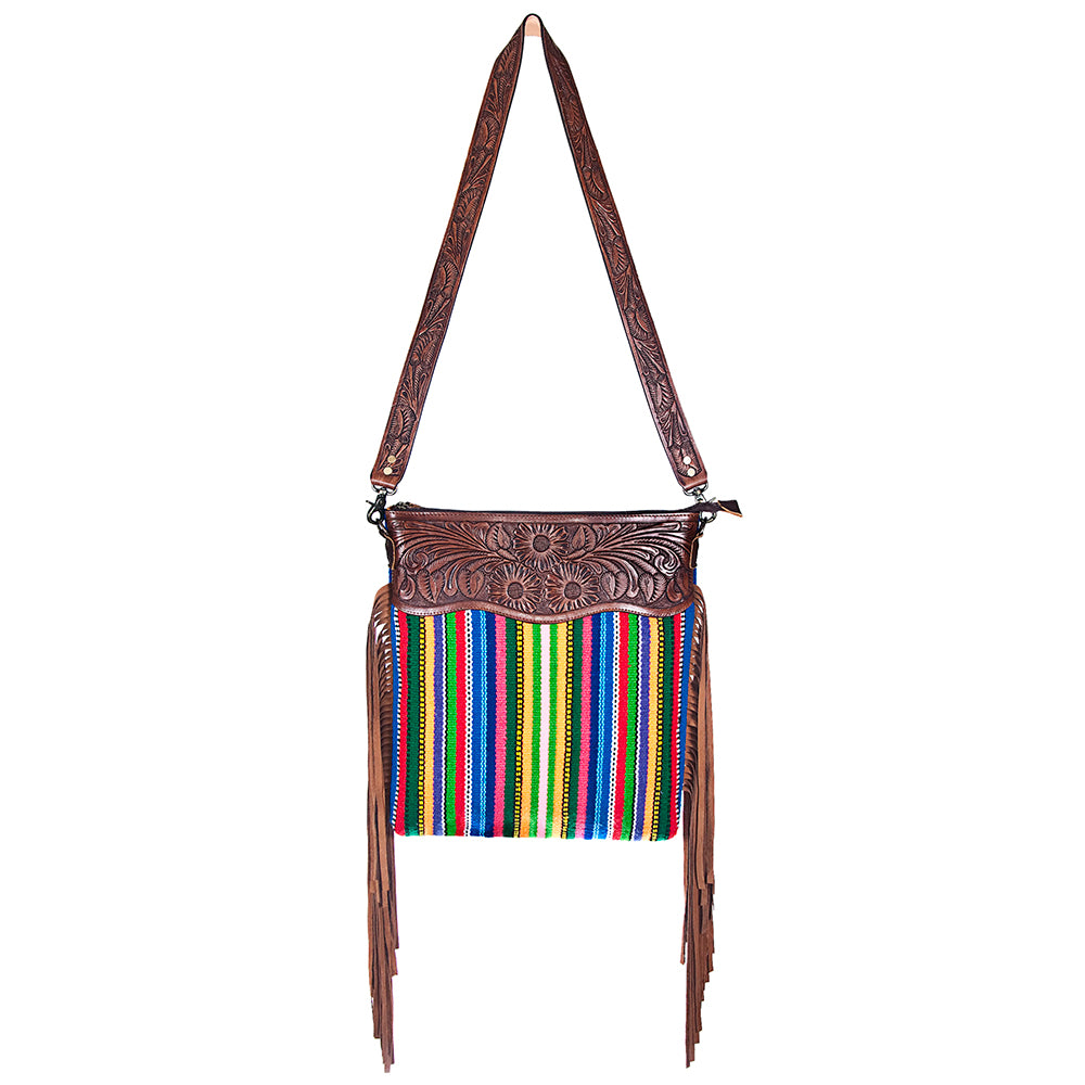 American Darling Cross Body Hand Tooled Saddle Blanket Genuine Leather Western Women Bag Handbag Purse | Crossbody for |Cute