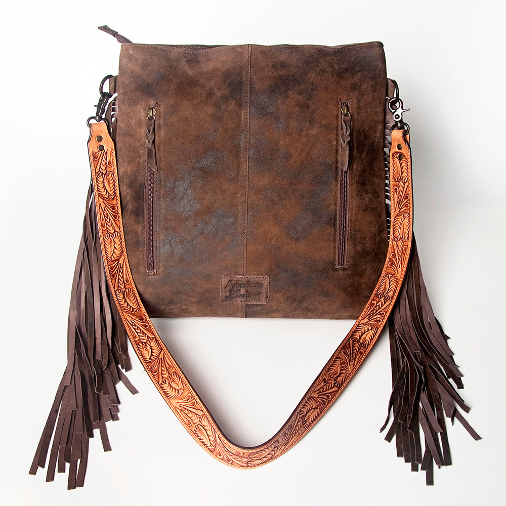 American Darling Messenger Hand Tooled Genuine Leather Western Women Bag Handbag Purse | Cute