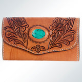 American Darling Wallet Hand Tooled Genuine Leather Western Women Bag | Handbag Purse Wristlet Travel Clutch