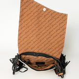 American Darling Messenger Hand Tooled Hair On Genuine Leather Western Women Bag Handbag Purse | Cute