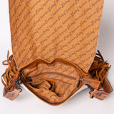 American Darling Messenger Hand Tooled Hair On Genuine Leather Western Women Bag Handbag Purse | Cute