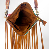 American Darling Large Crossbody Hand Tooled Saddle Blanket Genuine Leather Western Women Bag Handbag Purse | for Cute