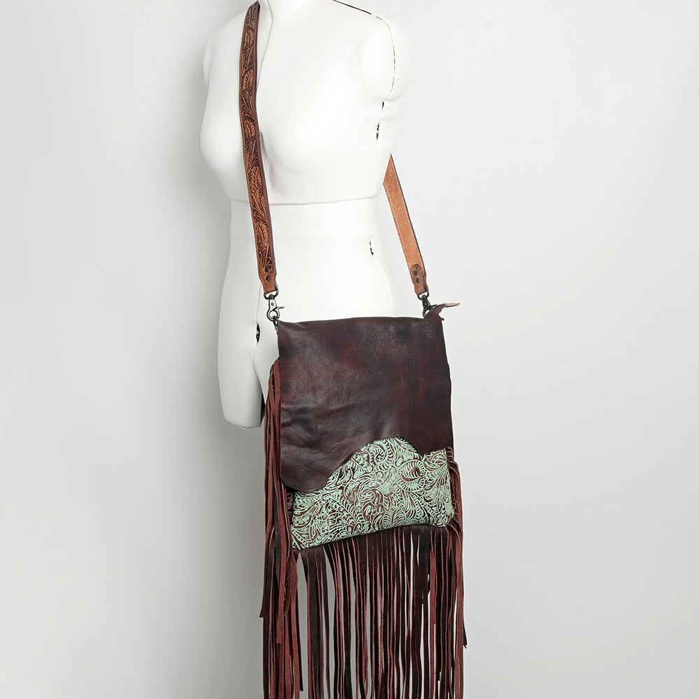 American Darling Cross Body Hand Tooled Full Grain Genuine Leather Western Women Bag Handbag Purse | Crossbody for Cute
