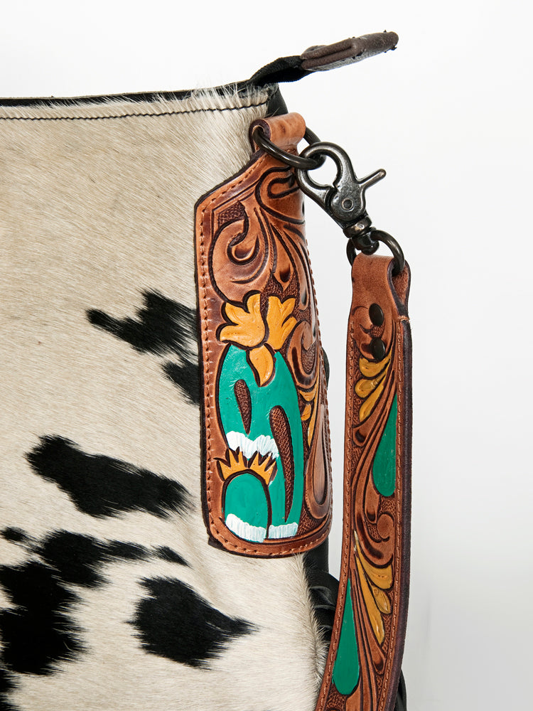 Ameran Darling Women's Crossbody Bag Western Hair on Leather Handbag and Ladies Purse