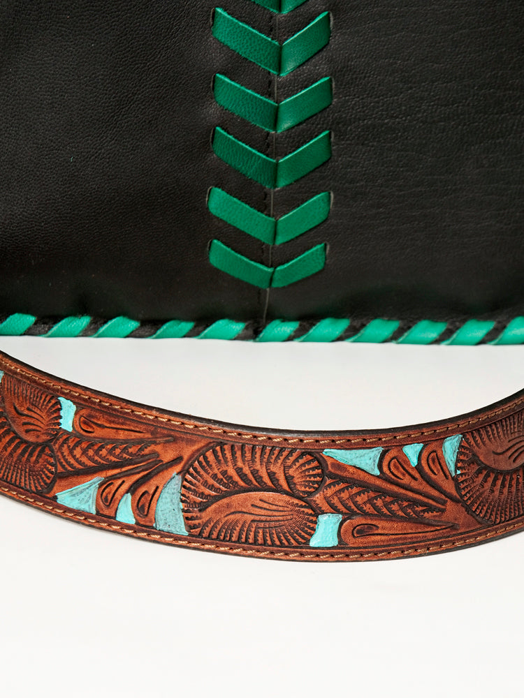 American Darling Large Cross Body Full Grain Genuine Leather Western Women Bag Handbag Purse | Crossbody for Cute