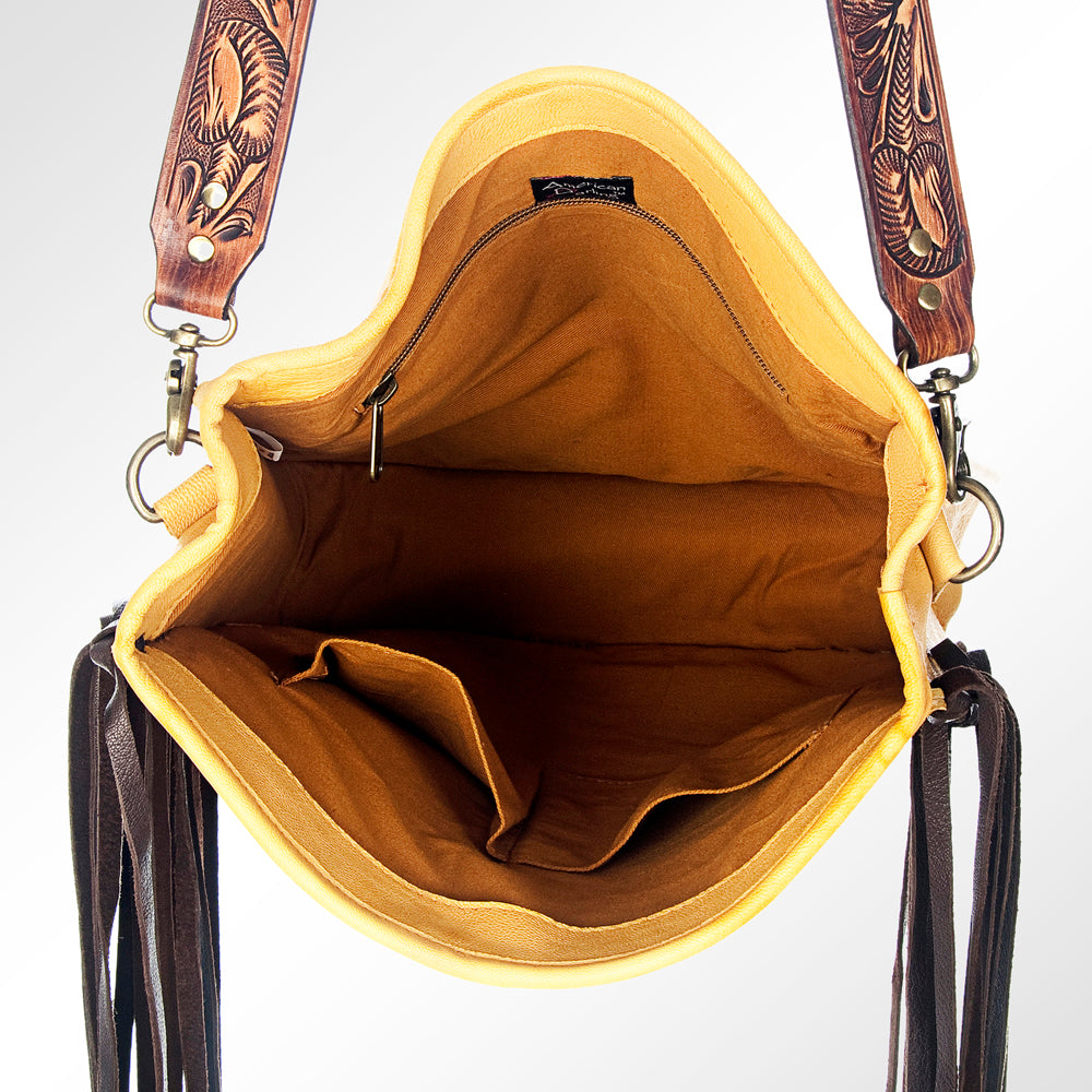 American Darling Large Cross Body Full Grain Genuine Leather Western Women Bag Handbag Purse | Crossbody for Cute