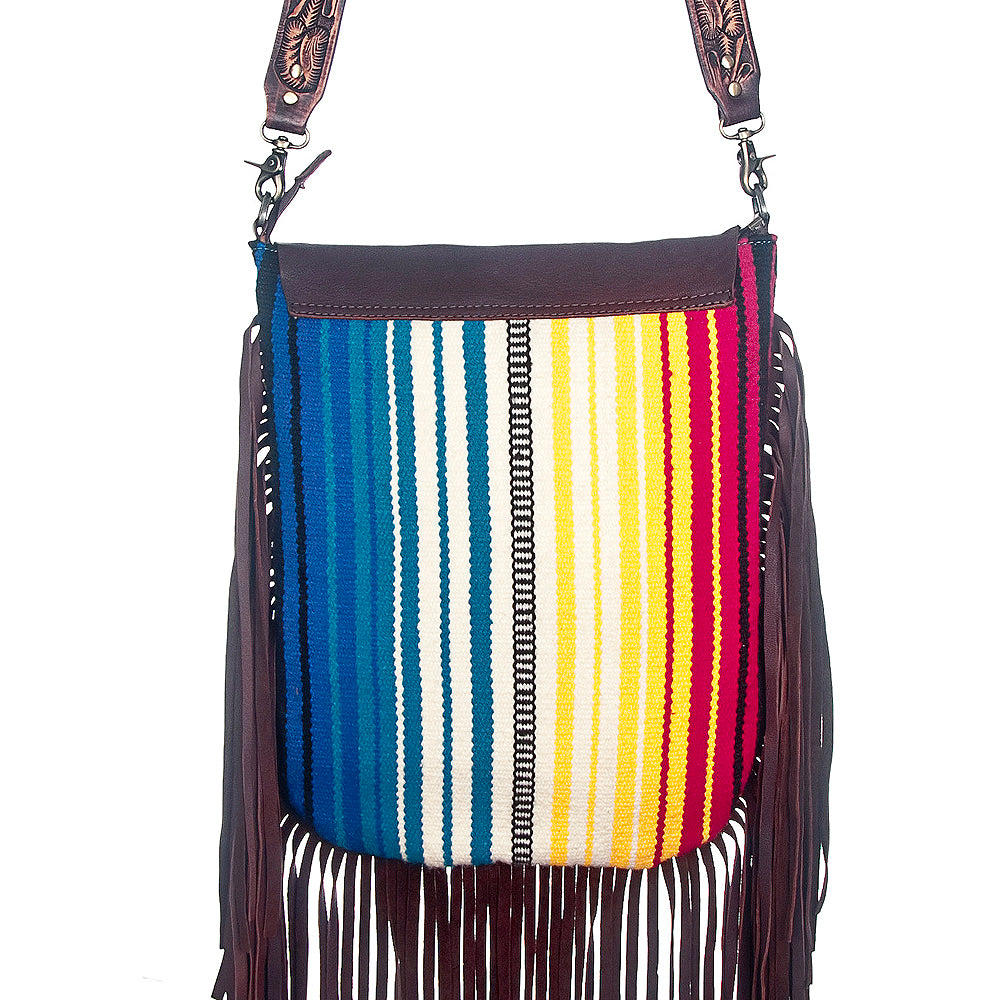 American Darling Large Crossbody Saddle Blanket Genuine Leather Western Women Bag Handbag Purse | Travel Bags College Casual