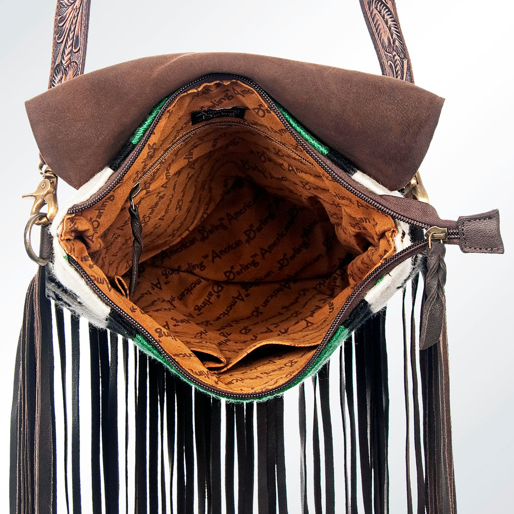 American Darling Large Crossbody Saddle Blanket Genuine Leather Western Women Bag Handbag Purse | Travel Bags College Casual