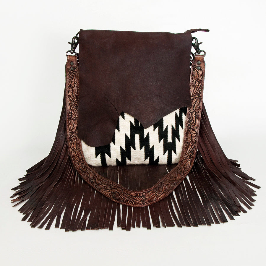 American Darling Large Crossbody Saddle Blanket Genuine Leather Western Women Bag Handbag Purse | Travel Bags College Casual