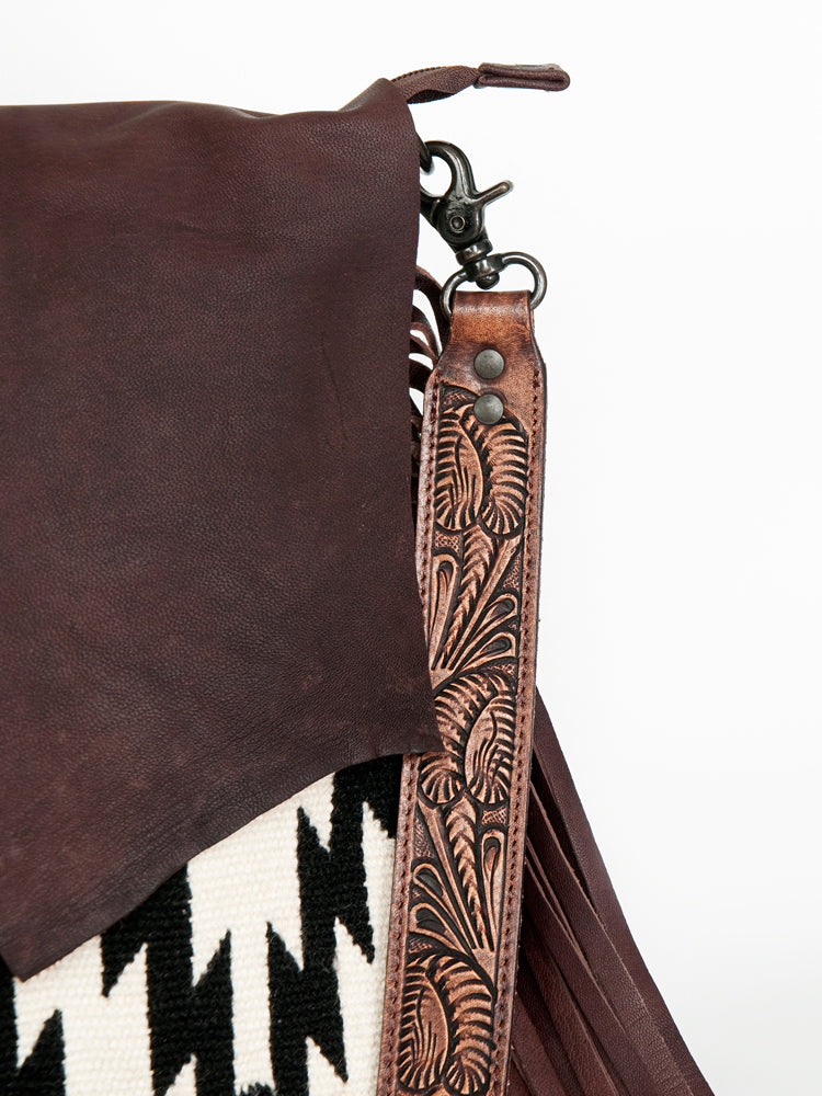 American Darling Large Crossbody Saddle Blanket Genuine Leather Western Women Bag Handbag Purse | Travel Bags College Casual