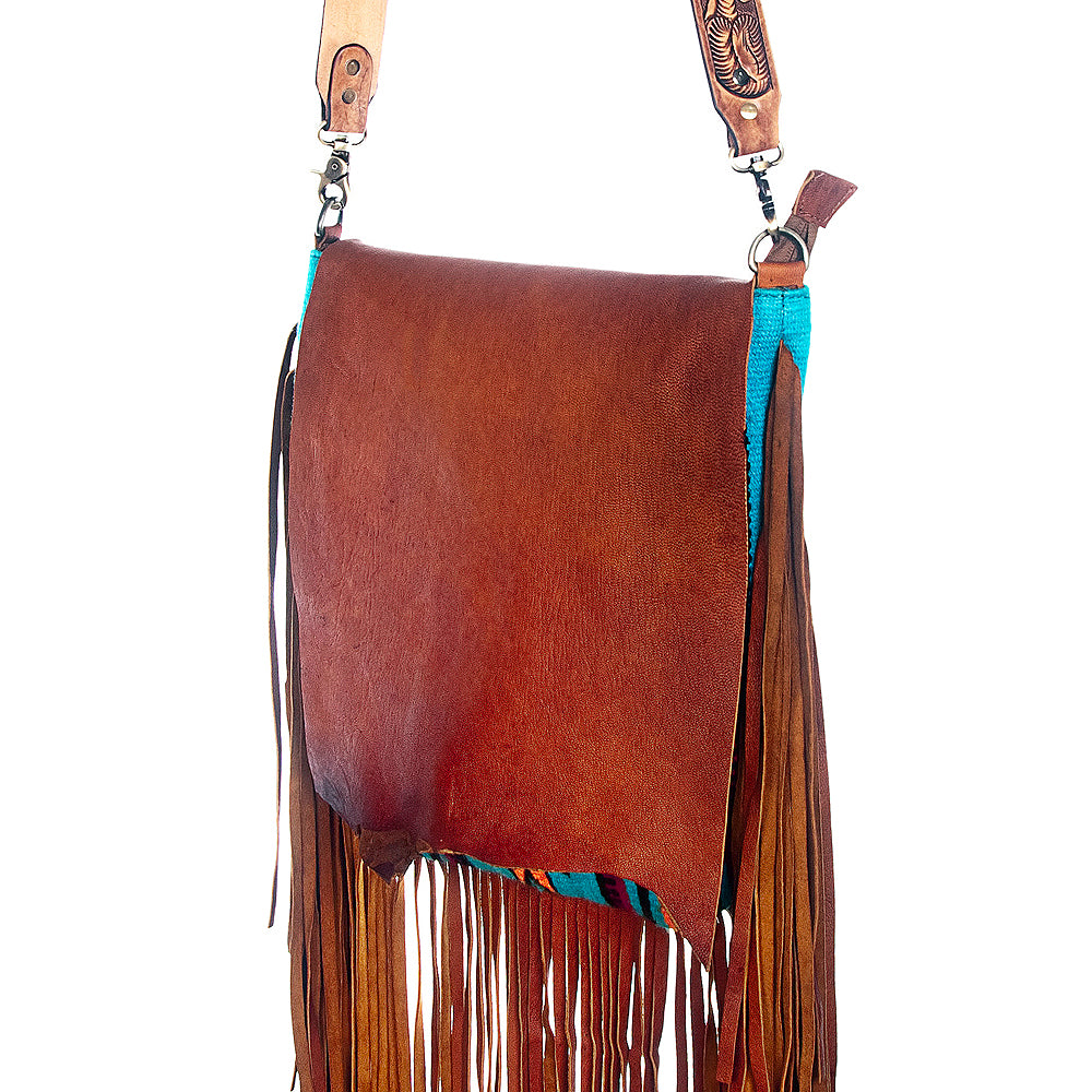 American Darling Large Crossbody Saddle Blanket Genuine Leather Western Women Bag Handbag Purse | Travel Bags College Casual