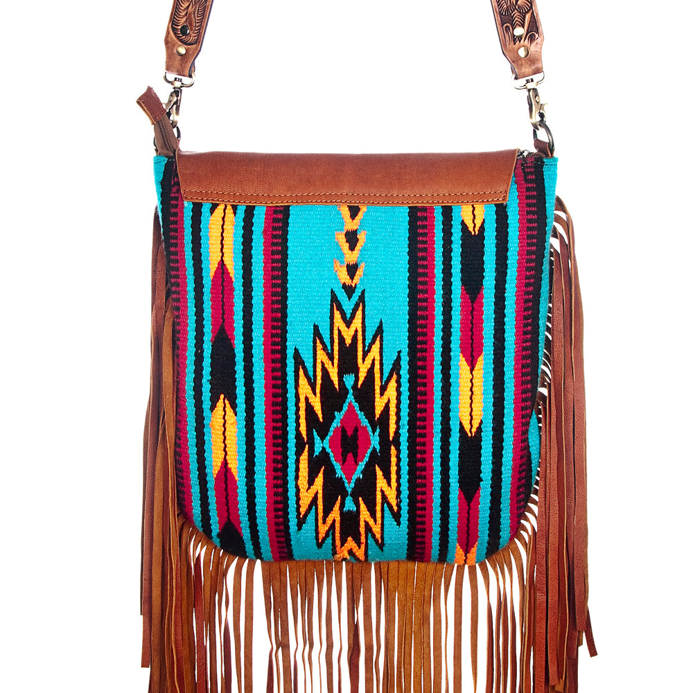 American Darling Large Crossbody Saddle Blanket Genuine Leather Western Women Bag Handbag Purse | Travel Bags College Casual