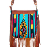 American Darling Large Crossbody Saddle Blanket Genuine Leather Western Women Bag Handbag Purse | Travel Bags College Casual