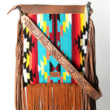 American Darling Large Crossbody Saddle Blanket Genuine Leather Western Women Bag Handbag Purse | Travel Bags College Casual