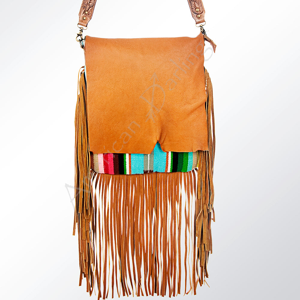 American Darling Large Crossbody Saddle Blanket Genuine Leather Western Women Bag Handbag Purse | Travel Bags College Casual