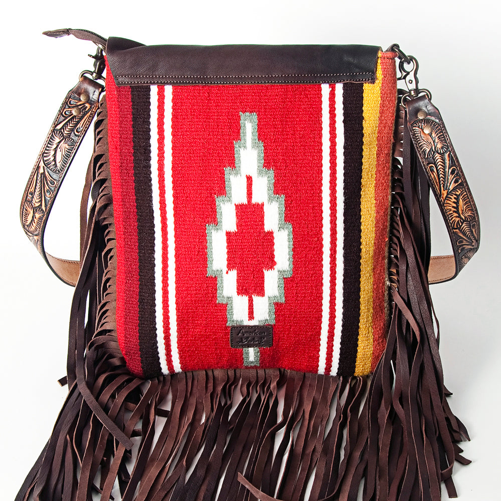 American Darling Large Crossbody Saddle Blanket Genuine Leather Western Women Bag Handbag Purse | Travel Bags College Casual