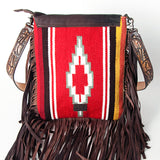 American Darling Large Crossbody Saddle Blanket Genuine Leather Western Women Bag Handbag Purse | Travel Bags College Casual