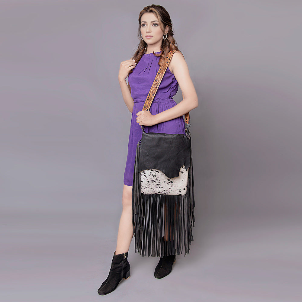 American Darling Cross Body Hair-On Genuine Leather Western Women Bag | Pink Handbag Purse Crossbody for Cute