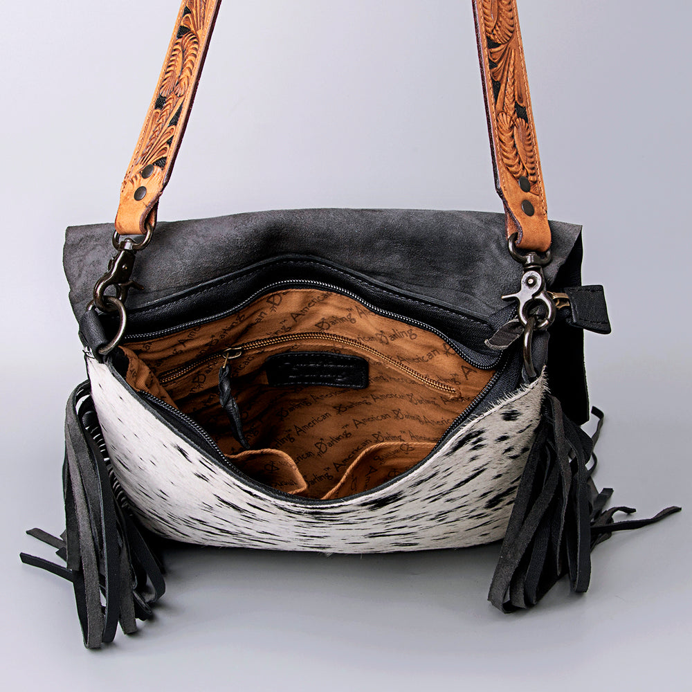 American Darling Cross Body Hair-On Genuine Leather Western Women Bag | Pink Handbag Purse Crossbody for Cute