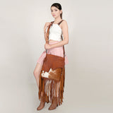 American Darling Cross Body Hair-On Genuine Leather Western Women Bag | Pink Handbag Purse Crossbody for Cute