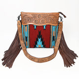 American Darling Signature Crossbody Hand Tooled Saddle Blanket Genuine Leather Western Women Bag Handbag Purse | for Cute