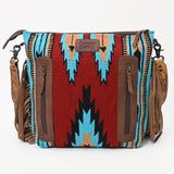 American Darling Signature Crossbody Hand Tooled Saddle Blanket Genuine Leather Western Women Bag Handbag Purse | for Cute