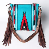 American Darling Cross Body Hand Tooled Saddle Blanket Genuine Leather Western Women Bag Handbag Purse | Crossbody for |Cute
