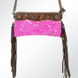 American Darling Small Crossbody Hand Tooled Hair On Genuine Leather Western Women Bag Handbag Purse | for Cute