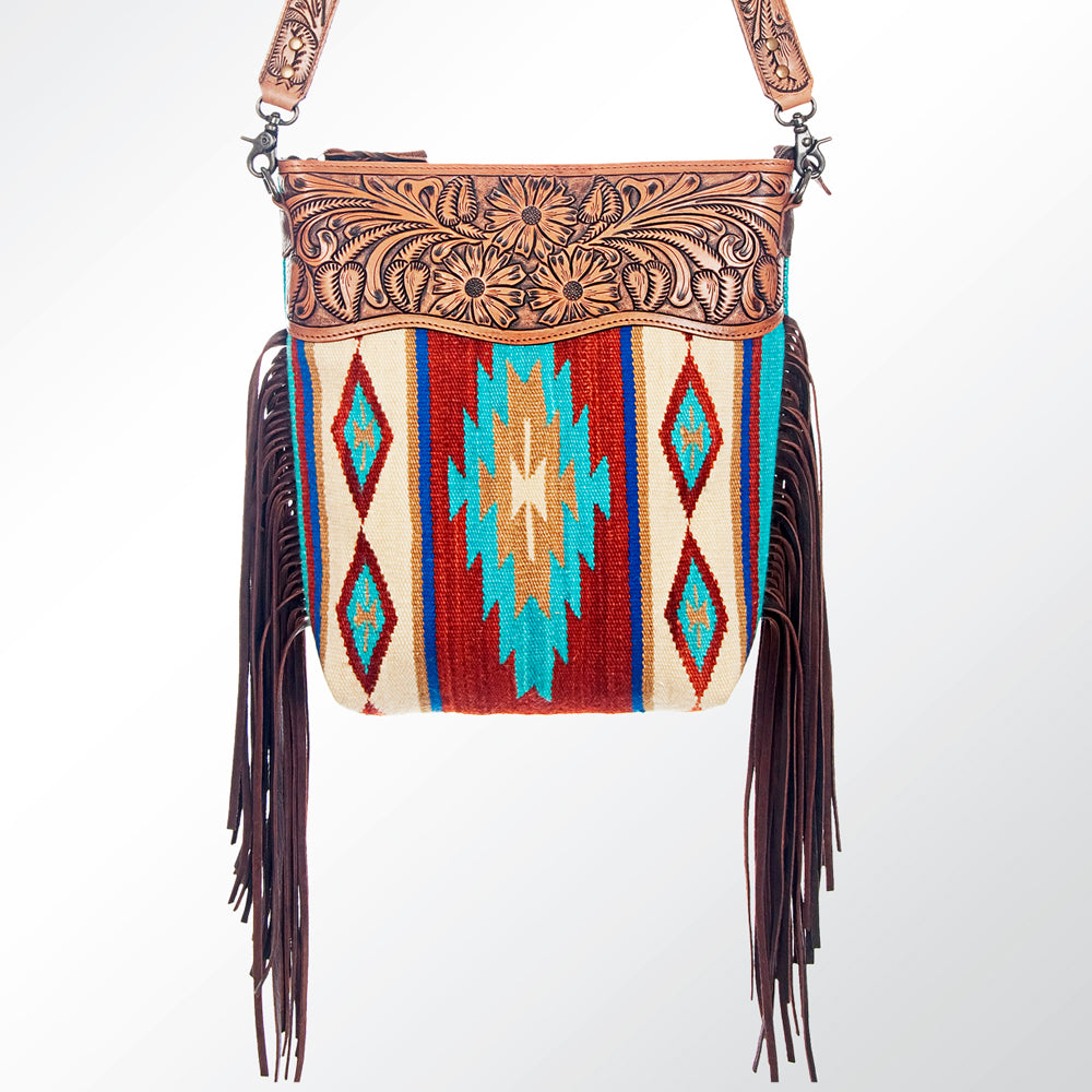 American Darling Large Crossbody Saddle Blanket Genuine Leather Women Bag Western Handbag Purse