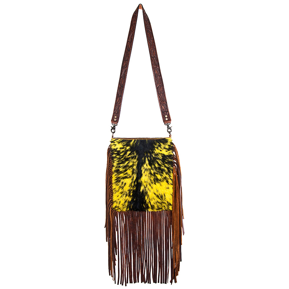 American Darling Cross Body Hand Tooled Hair on-Genuine Leather Western Women Bag Handbag Purse | Crossbody for |Cute
