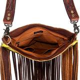 American Darling Cross Body Hand Tooled Hair on-Genuine Leather Western Women Bag Handbag Purse | Crossbody for |Cute