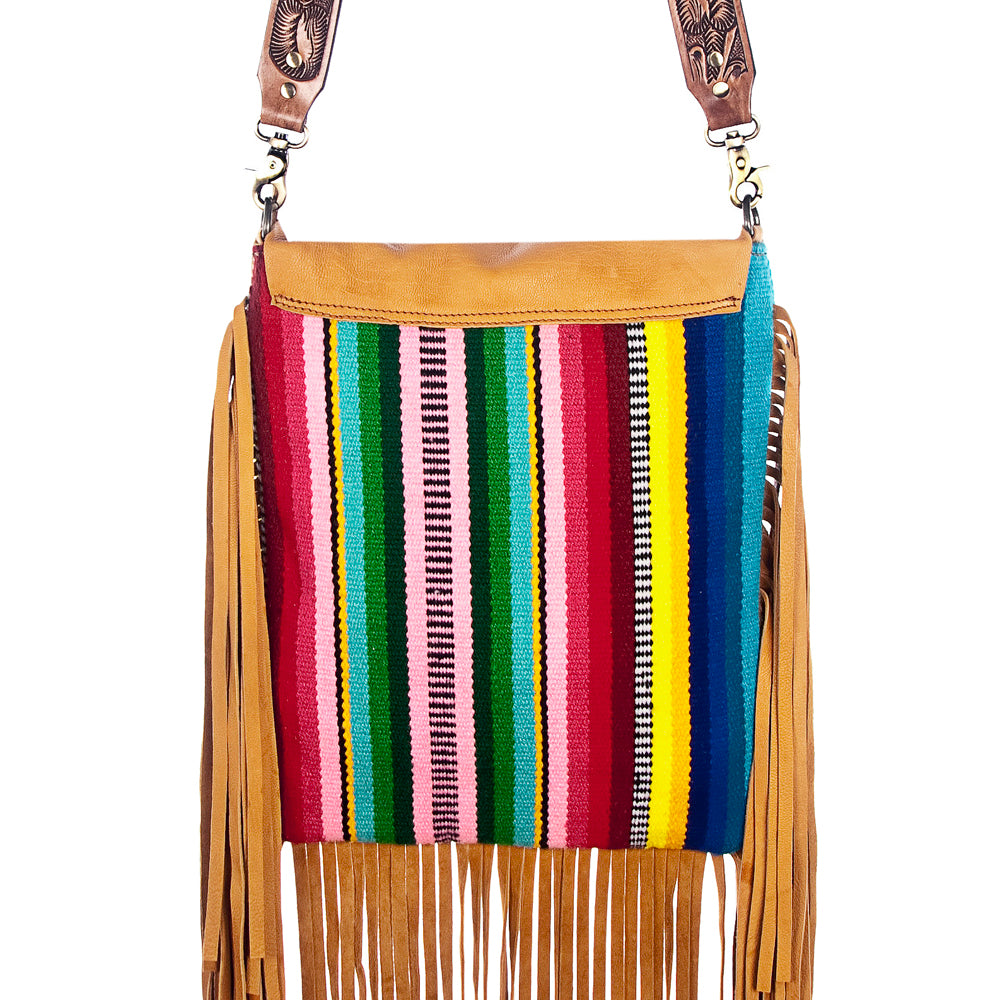 American Darling Messenger Saddle Blanket Genuine Leather Western Women Bag Handbag Purse | Cute