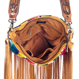 American Darling Messenger Saddle Blanket Genuine Leather Western Women Bag Handbag Purse | Cute