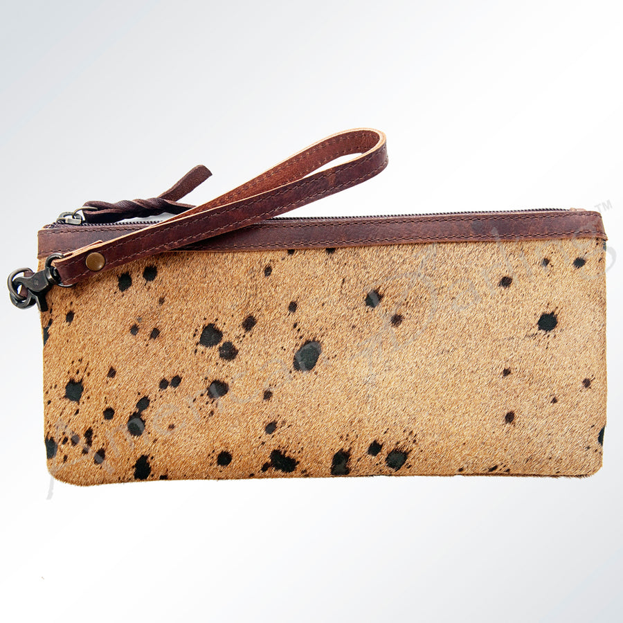 American Darling Hair-On Cowhide Wristlet Bag - Uhorse