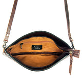 American Darling Small Crossbody Hand Tooled Hair On Genuine Leather Western Women Bag Handbag Purse | for Cute