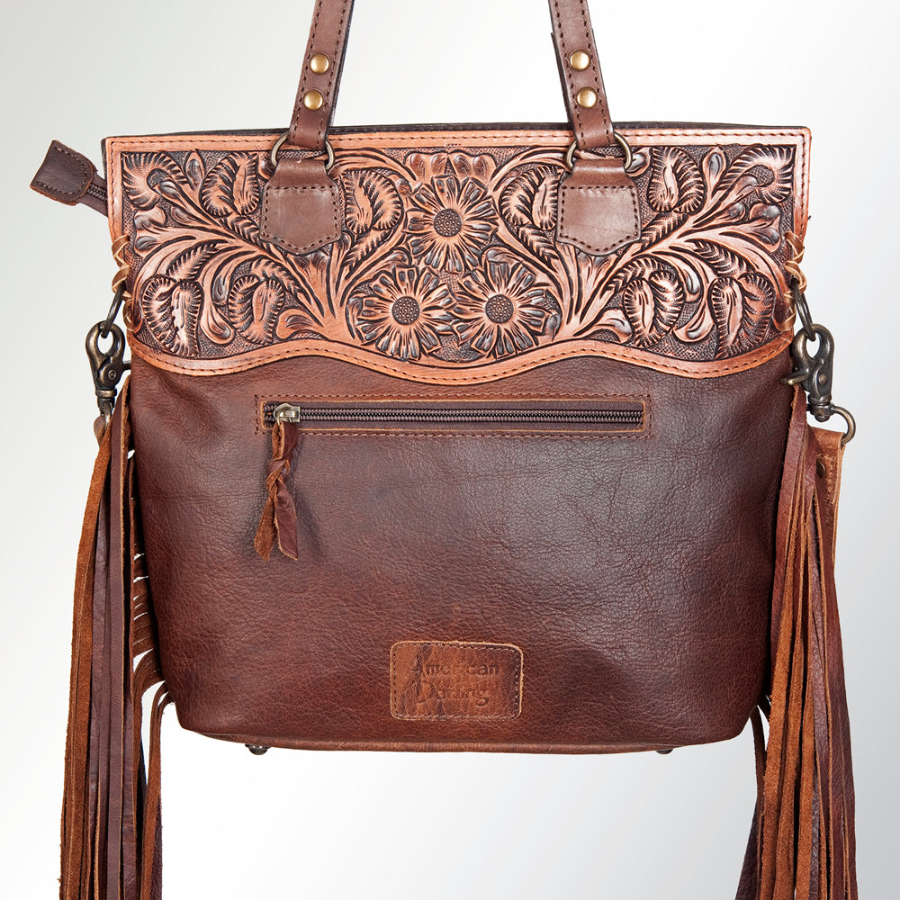 American Darling Cross Body Hand Tooled Hair on-Genuine Leather Western Women Bag Handbag Purse | Crossbody for Cute