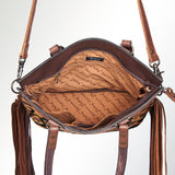 American Darling Cross Body Hand Tooled Hair on-Genuine Leather Western Women Bag Handbag Purse | Crossbody for Cute