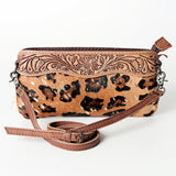 American Darling Small Crossbody Hand Tooled Hair On Genuine Leather Western Women Bag Handbag Purse | for Cute