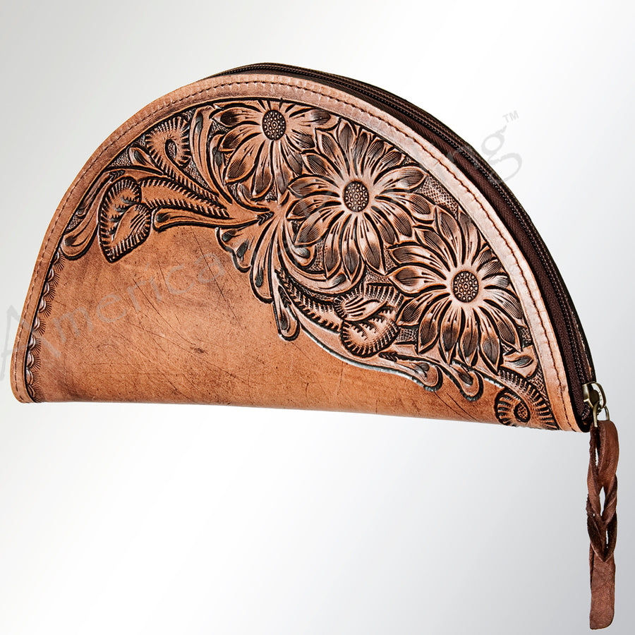 ADBG338BR American Darling Hand Tooled Genuine Leather Women Bag W. by Hilason – Cowboy and equestrian accessories