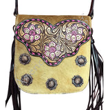 American Darling Cross Body Hair-On Genuine Leather Western Women Bag Handbag Purse | Travel Bags College Casual