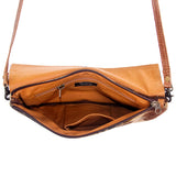American Darling ADBGS178BRAC2 Envelope Hair On Genuine Leather Women Bag Western Handbag Purse