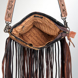 ADBGS192BRAC2A American Darling Hand Tooled Hair On Genuine Leather Women Bag Western Handbag Purse