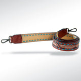 American Darling ADSTF108 Hand Tooled Genuine Leather Crossbody Handle Strap For Bags