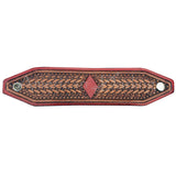 American Darling ADBRF108 Hand tooled carved Genuine Leather Bracelet women