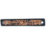 American Darling ADBRF114 Hand tooled carved Genuine Leather Bracelet women