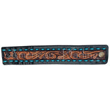 American Darling ADBRF116 Hand tooled carved Genuine Leather Bracelet women