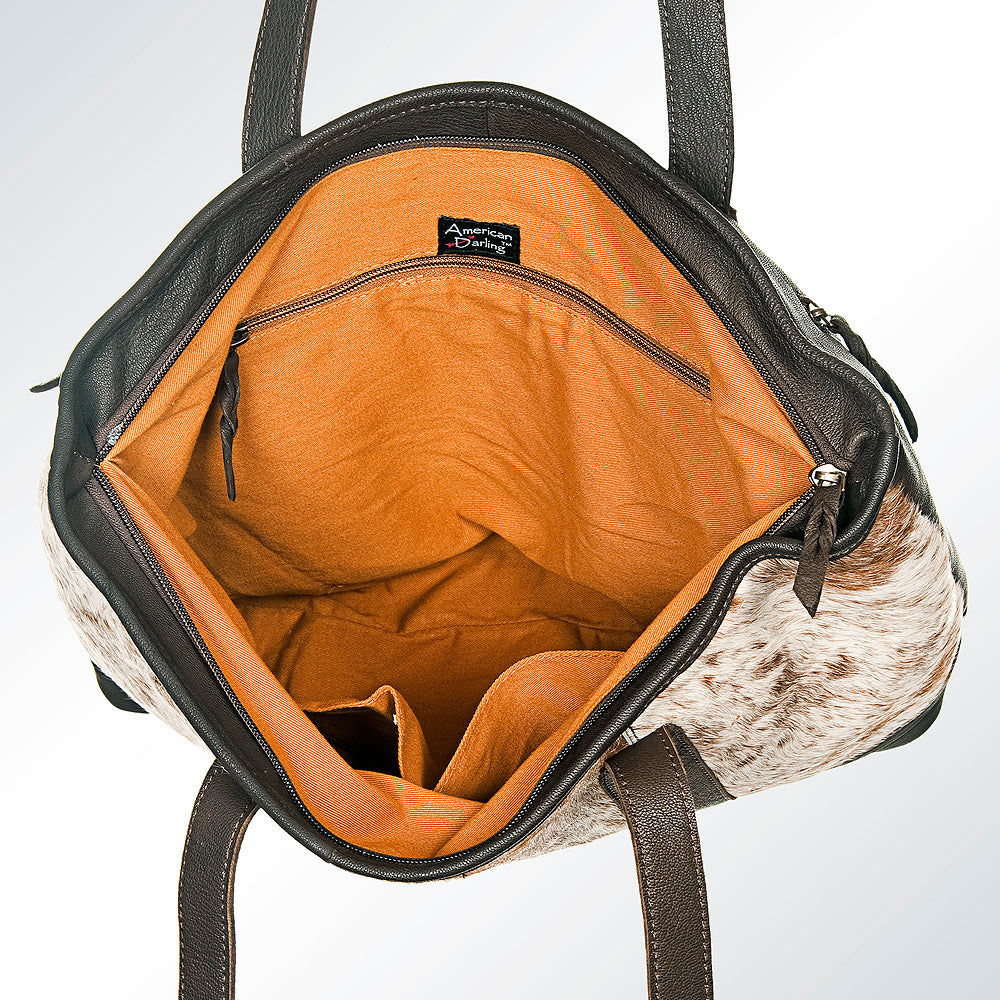 American Darling Tote Hair on Genuine Leather Western Women Bag Handbag Purse | Travel Bags College Casual